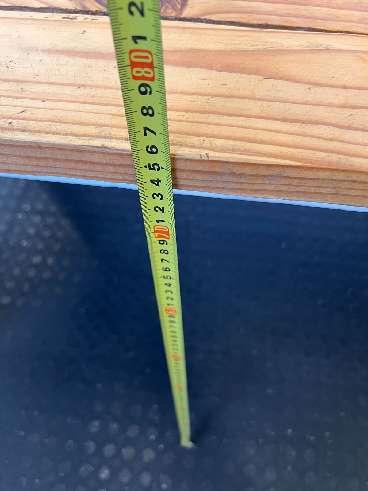 Versatile Rustic Wood Top Table with Painted Base