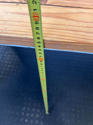 Versatile Rustic Wood Top Table with Painted Base