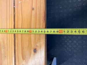 Rustic Two-Tone Wooden Bench - Versatile Seating