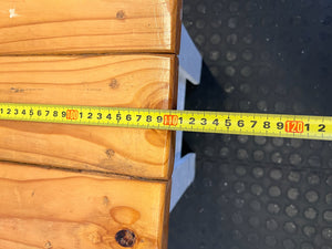 Rustic Two-Tone Wooden Bench - Versatile Seating