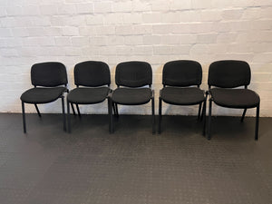Sturdy Black Fabric Office Chair - Visitor/Meeting Seating - 18 Available