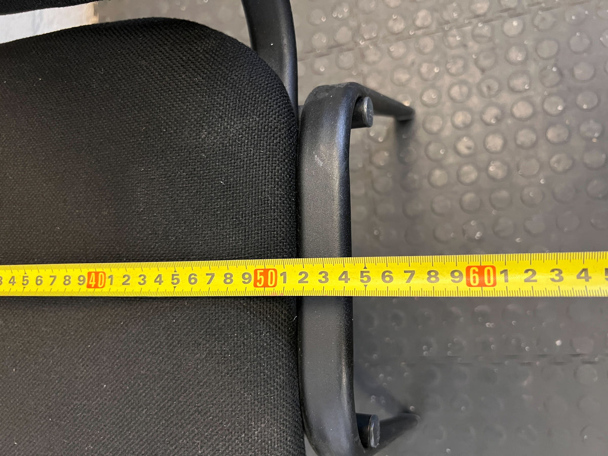 Sturdy Black Fabric Office Chair - Visitor/Meeting Seating - 18 Available