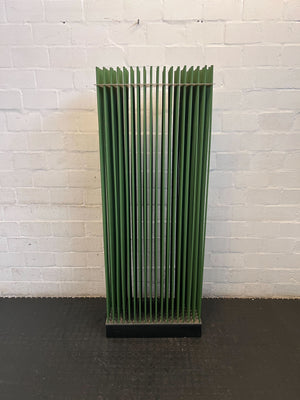 Mid-Century Modern Green Slat Room Divider / Screen