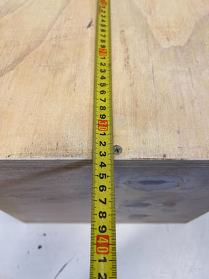 Versatile Wooden Storage Cube | Rustic Plywood Shelf