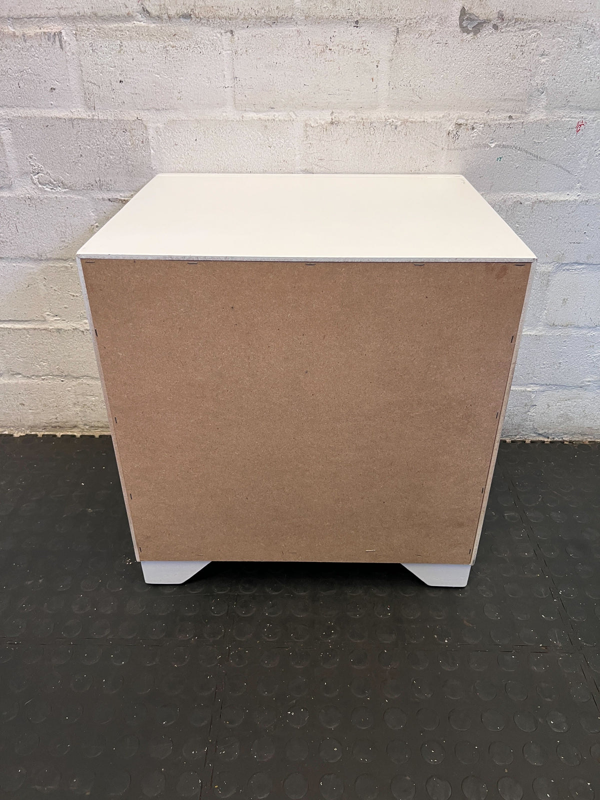 Sleek White 2-Drawer Bedside Table ✨