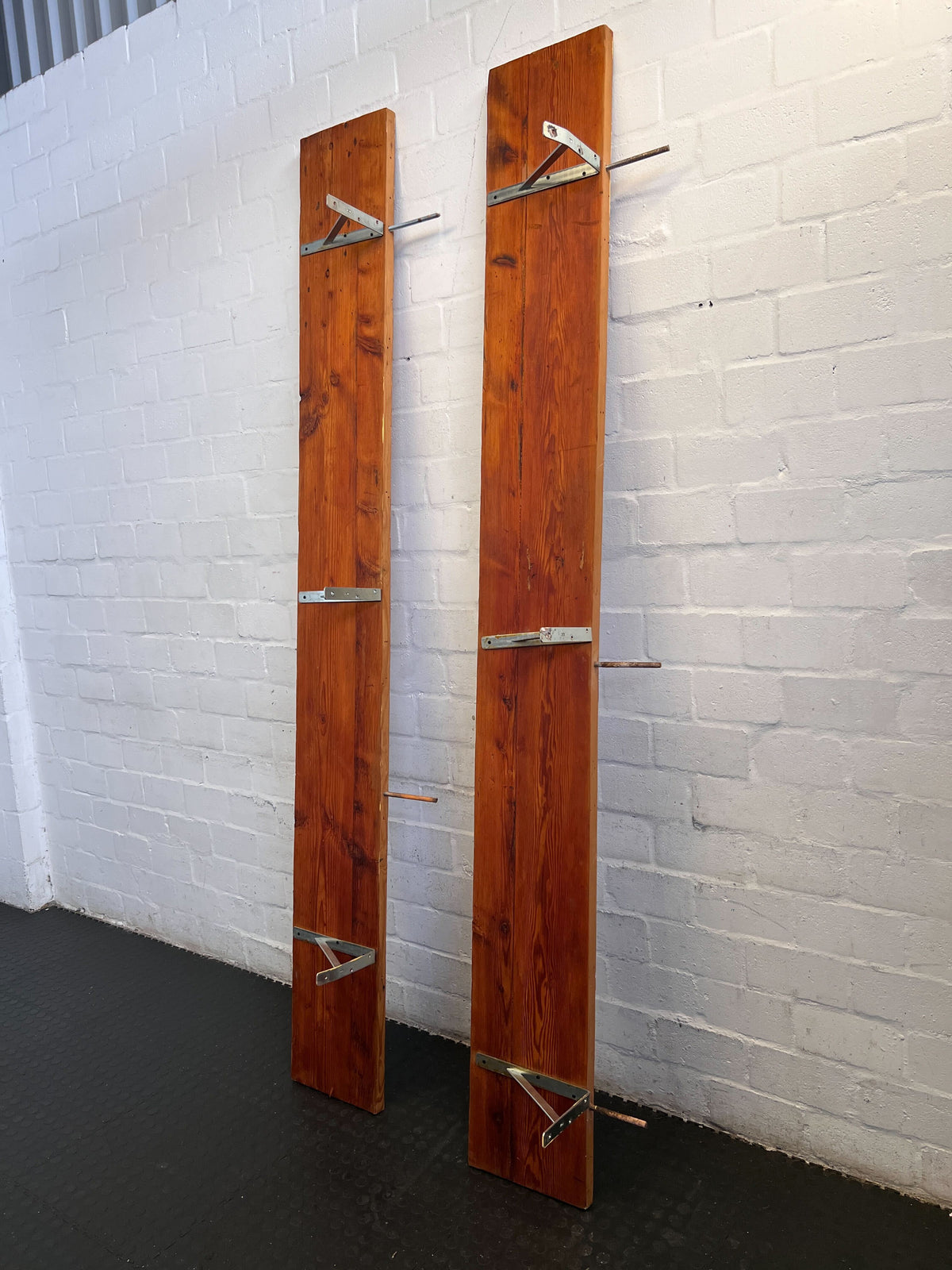Rustic Industrial Wall-Mounted Pine Organizer Board 250 by 30