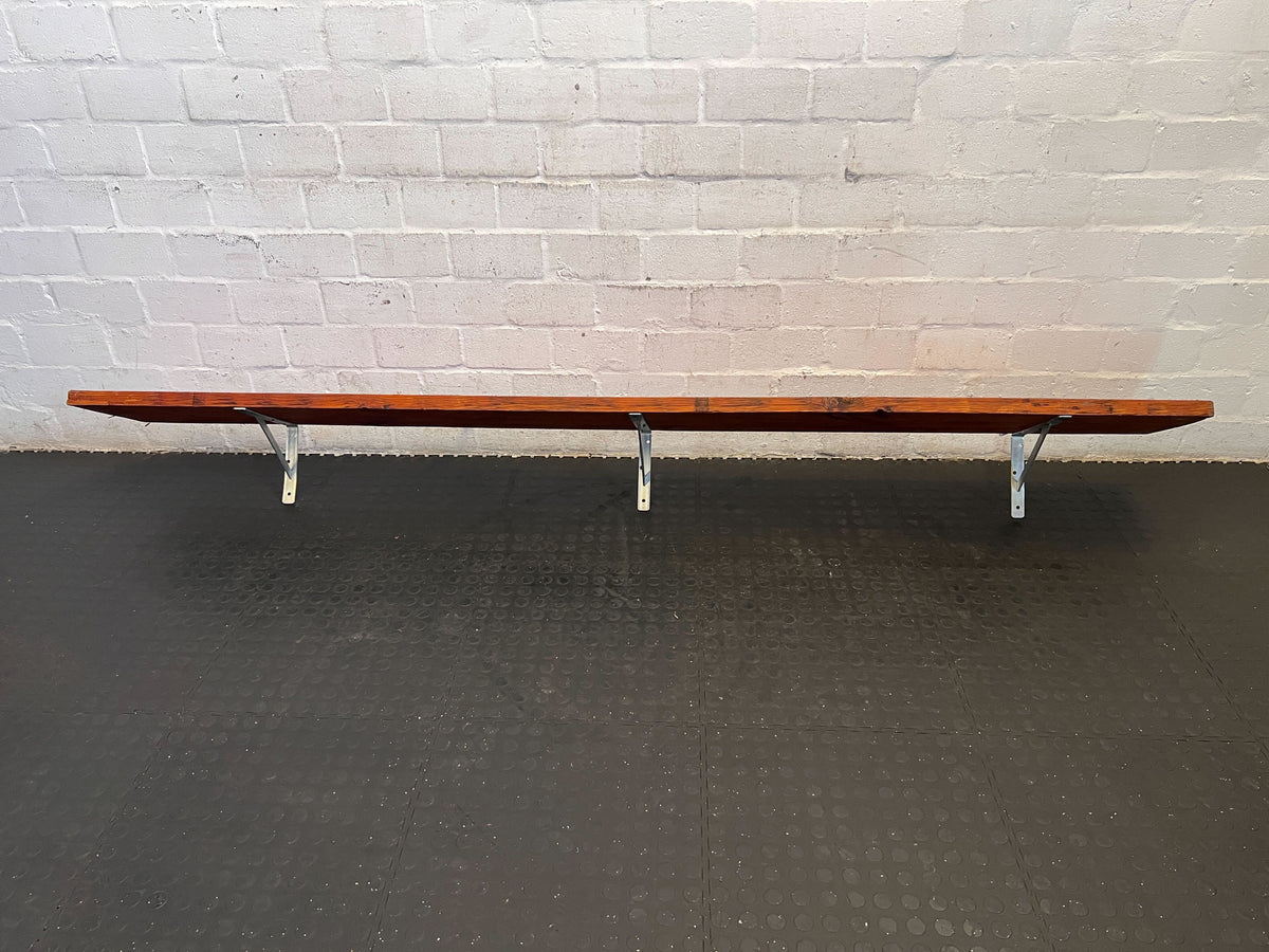 Rustic Industrial Wall-Mounted Pine Organizer Board 250 by 30