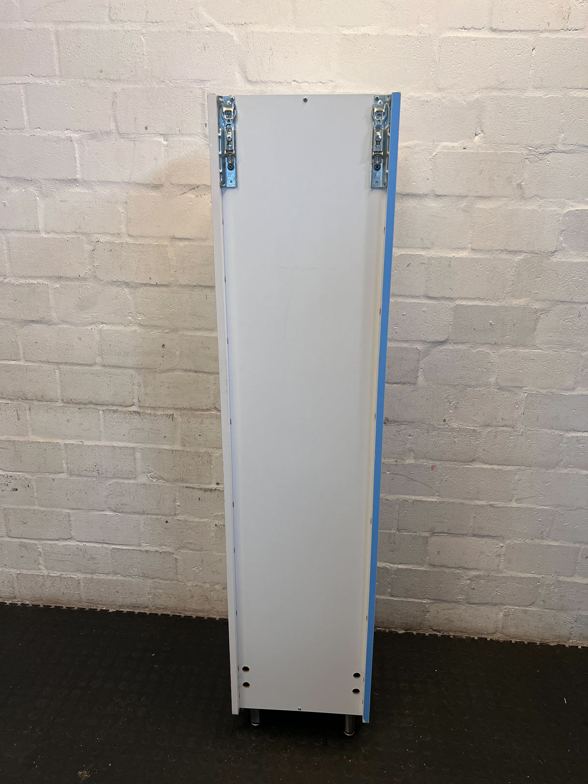 Sleek White Tall Storage Cabinet