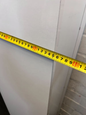 Sleek White Tall Storage Cabinet