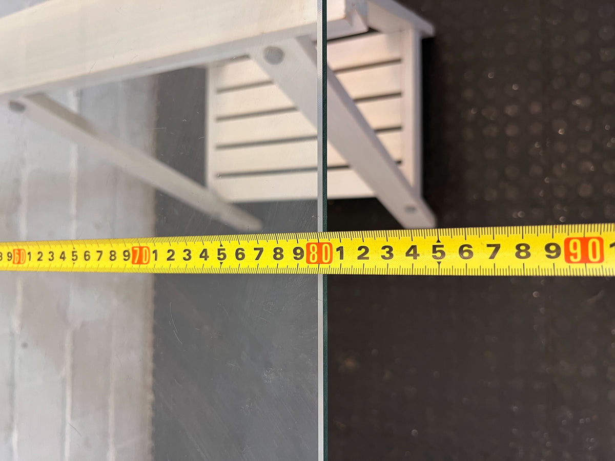 Chic Glass Top Desk with Trestle & Mobile Storage 170 x 80cm