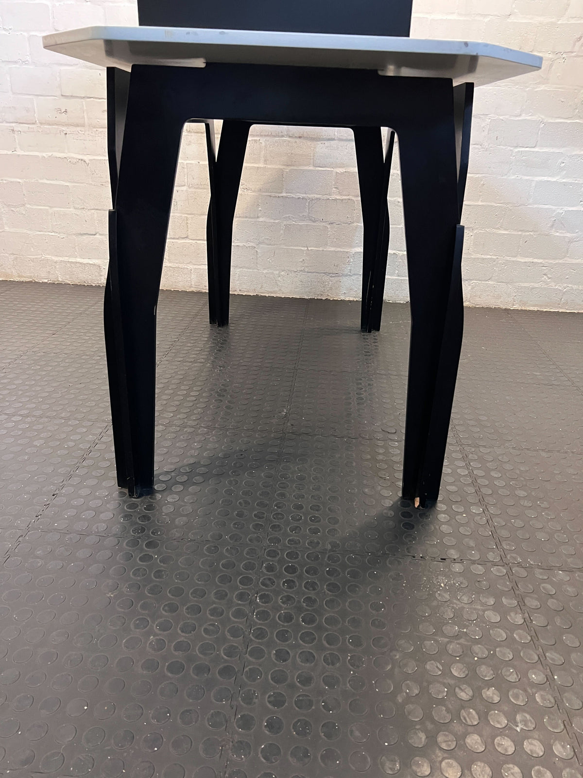 Stylish Black and White Console Table with Mirror – Great Condition! - REDUCED