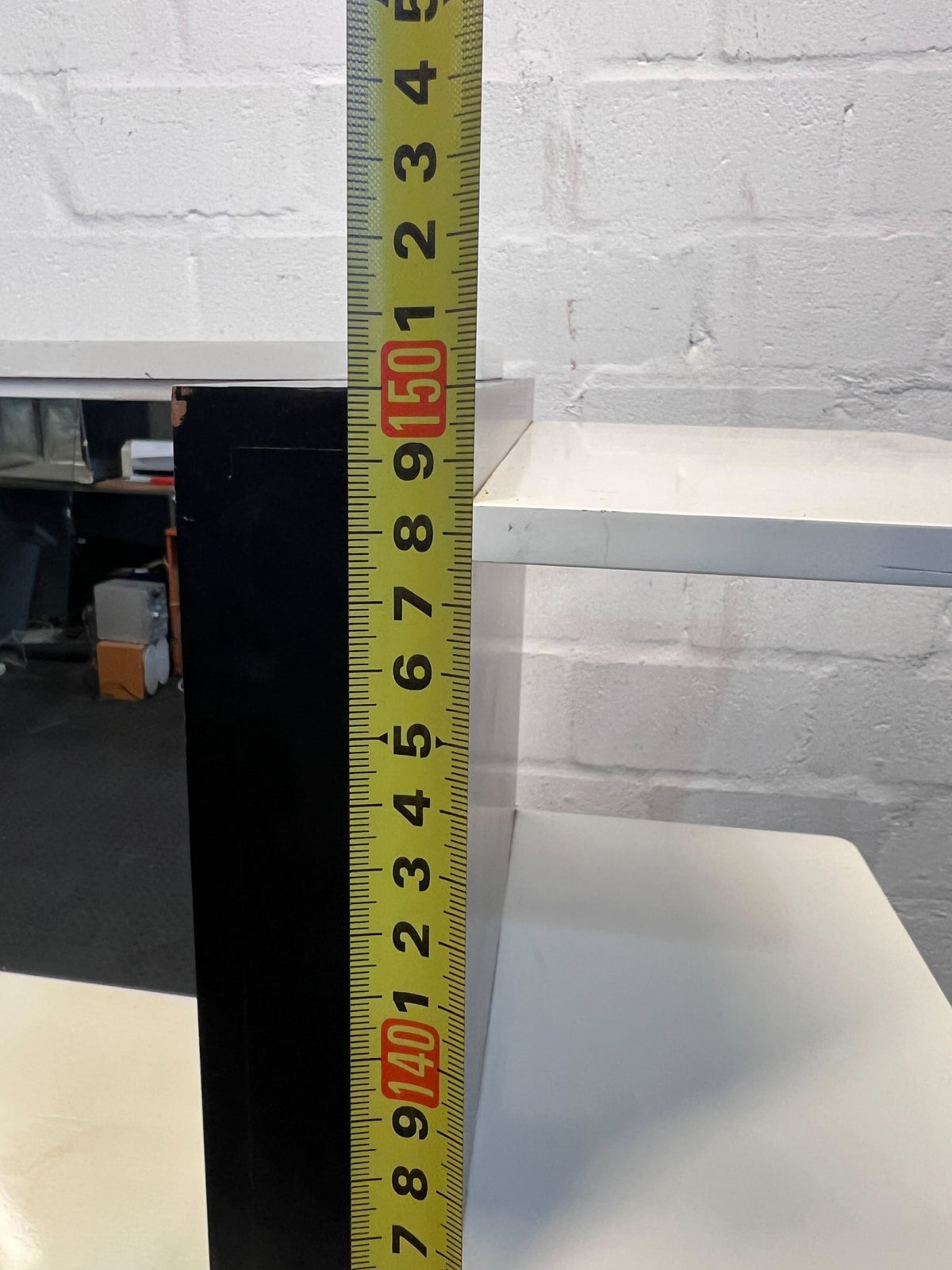 Stylish Black and White Console Table with Mirror – Great Condition! - REDUCED