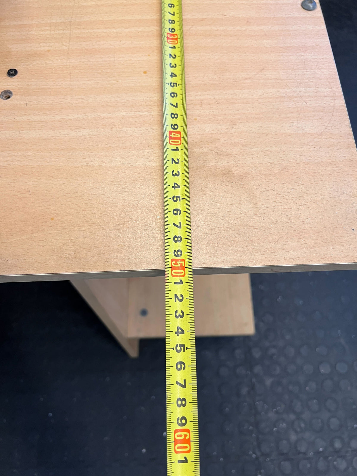 Modern Wooden Study Desk with Metal Frame – Minor Scratches - PRICE DROP