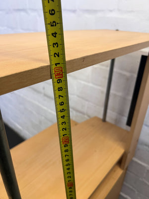 Modern Wooden Study Desk with Metal Frame – Minor Scratches - PRICE DROP