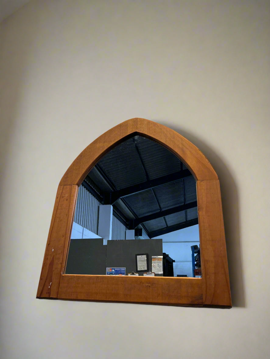 Wooden mirror