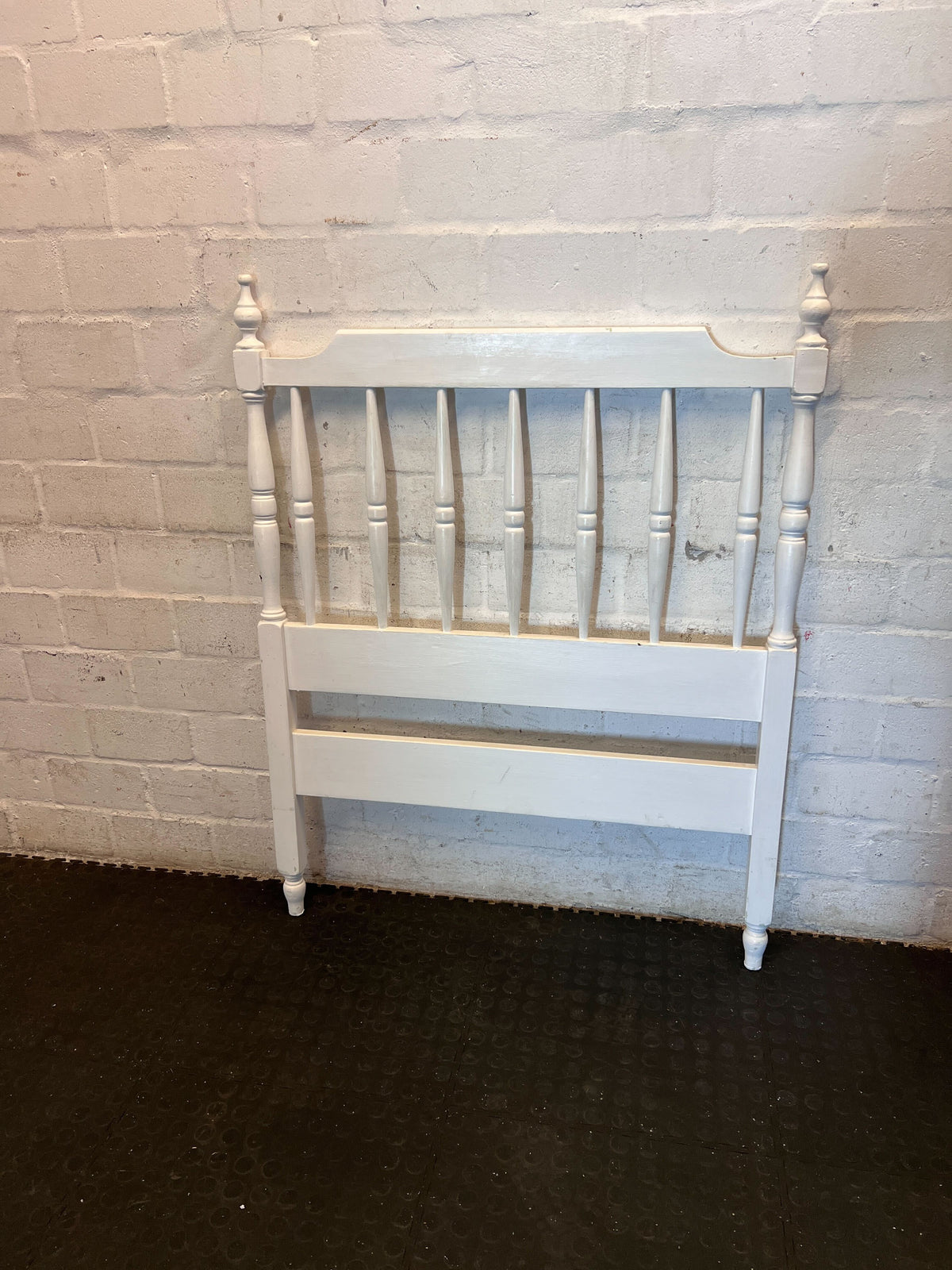Classic White Spindle Wooden Headboard - 2ndhandwarehouse.com