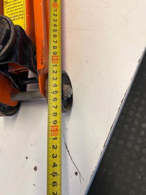 Reliable Orange Hydraulic Trolley Jack - 2ndhandwarehouse.com