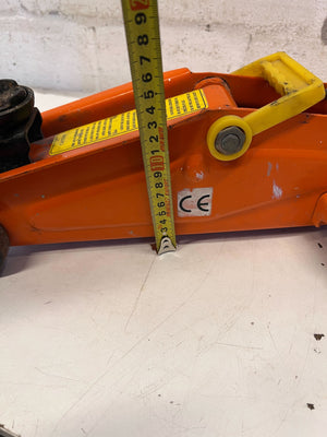 Reliable Orange Hydraulic Trolley Jack - 2ndhandwarehouse.com