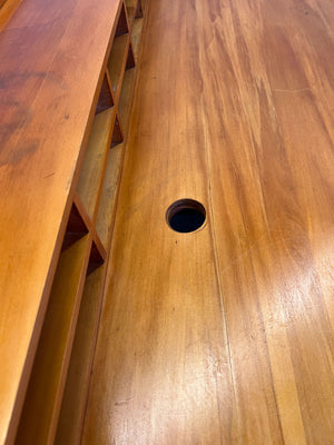 A56526-Charming Wooden Study Desk with Integrated Organizer Hutch - 2ndhandwarehouse.com