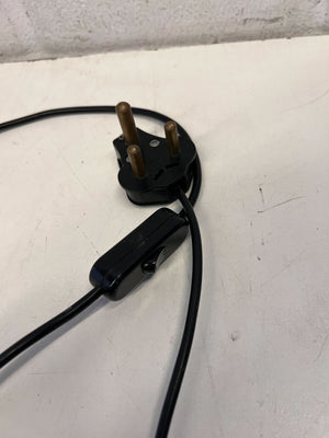 Elegant Grey Floral Table Lamp with Modern Metal Base - REDUCED