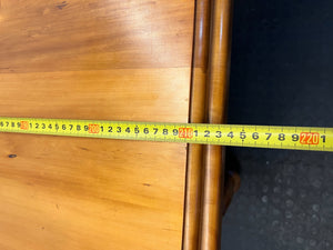 Rustic Solid Wood Dining Table with Elegant Turned Legs - 2ndhandwarehouse.com