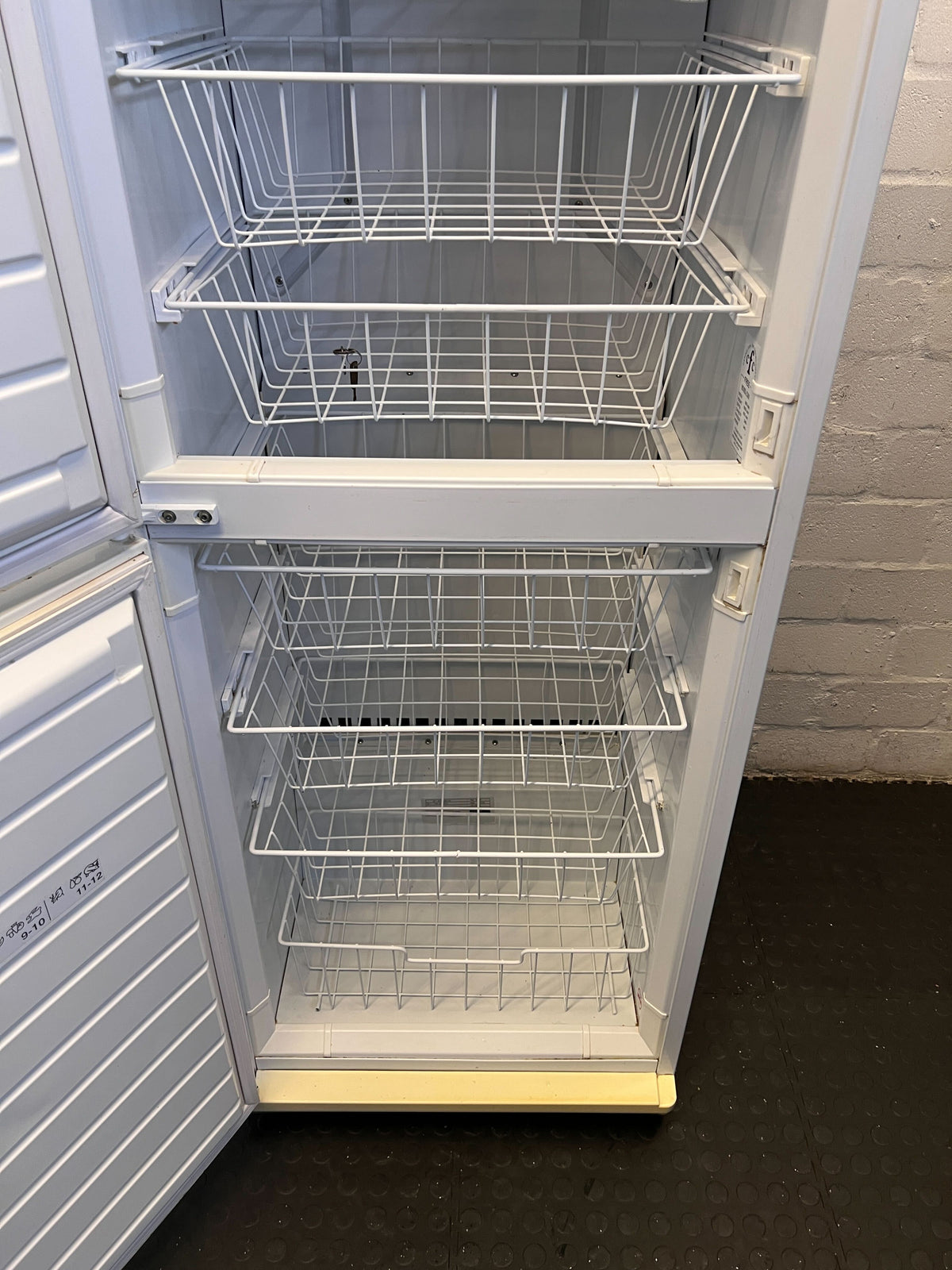 White Two-Door Fridge with Minor Scratches - REDUCED