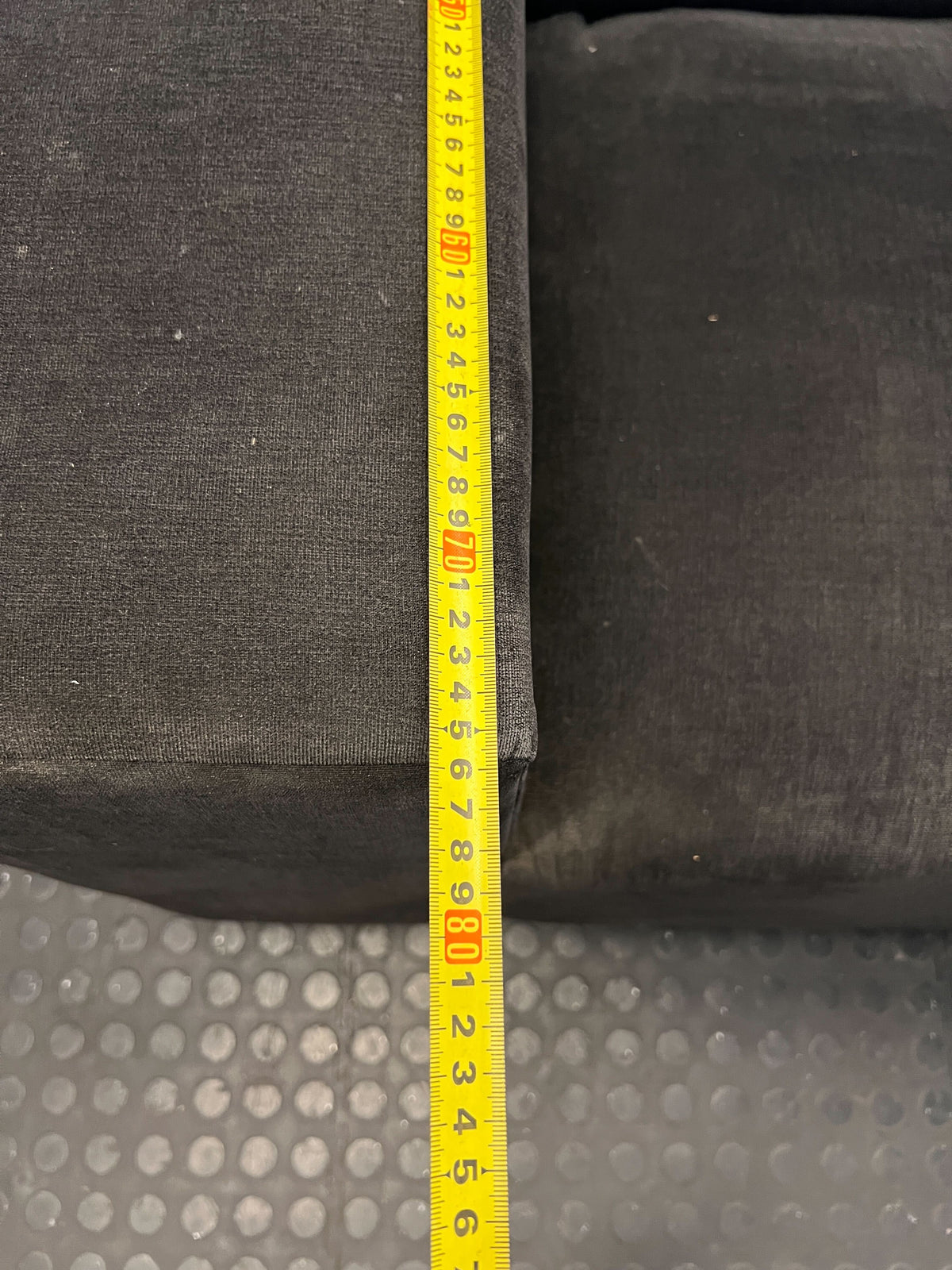 Modern Black Sectional Sofa with Chaise- damaged underneath