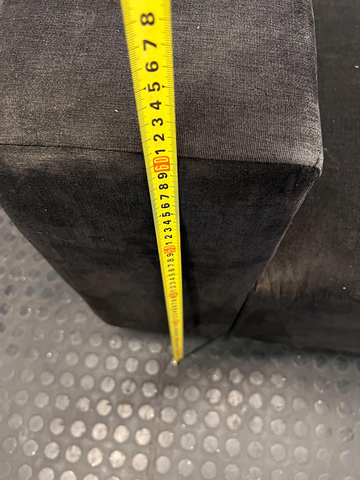 Modern Black Sectional Sofa with Chaise- damaged underneath