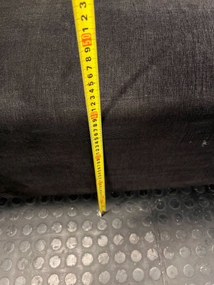 Modern Black Sectional Sofa with Chaise- damaged underneath