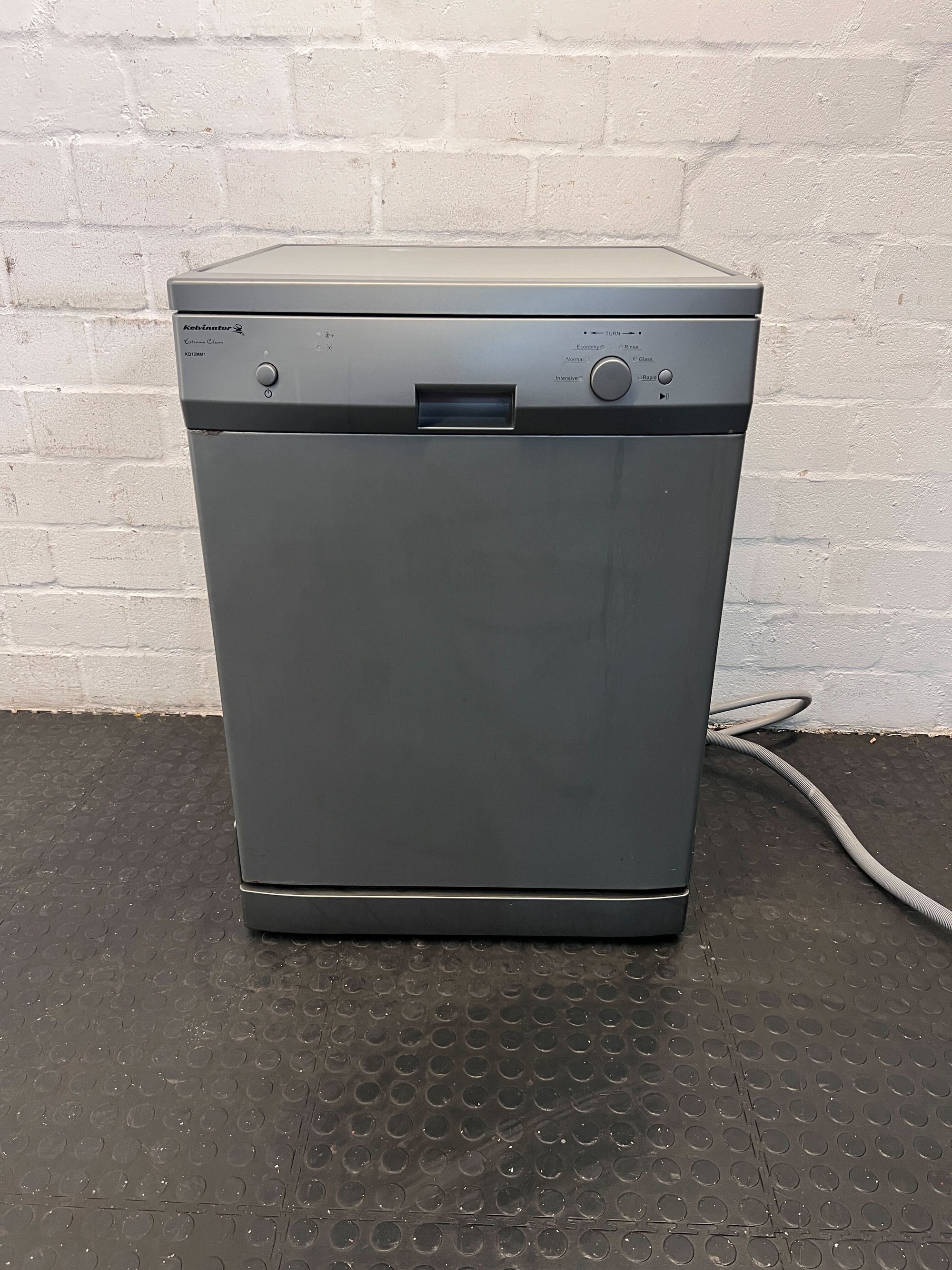 Compact Grey Dishwasher Kevinator