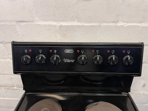 DEFY Kitchen Master Electric Stove - Black, 4 Burner with Control Knobs - Seal is broken