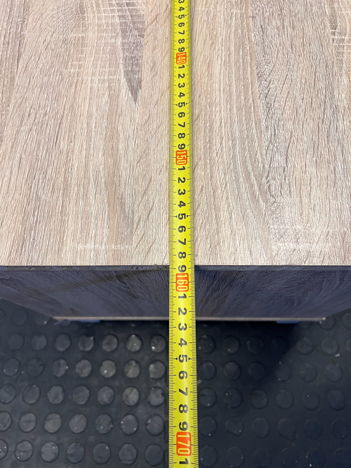 Modern Oak TV Stand with Grey Cabinets – Minimalist Style - REDUCED