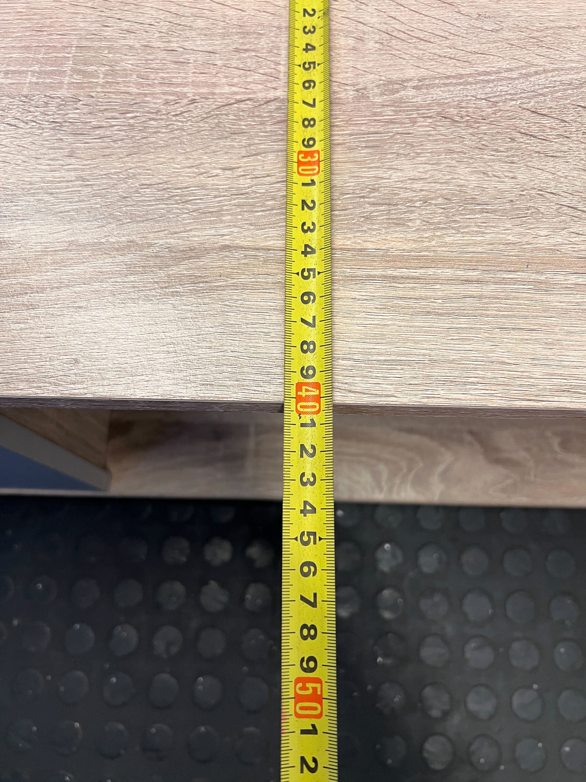 Modern Oak TV Stand with Grey Cabinets – Minimalist Style - REDUCED