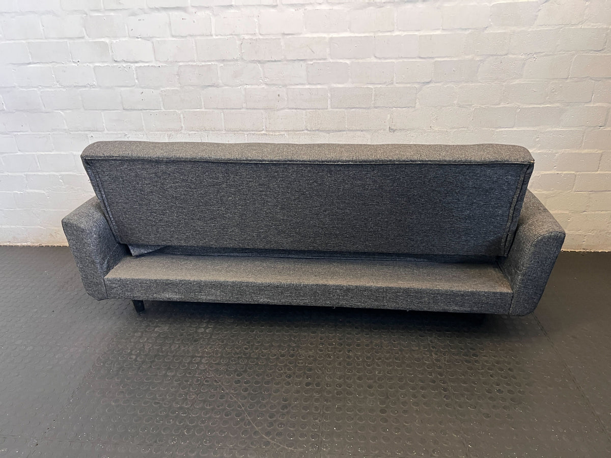 Stylish Grey Fabric 2-Seater Sofa | Modern Living Room Couch - 2ndhandwarehouse.com
