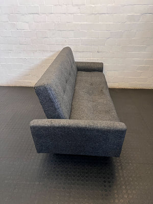 Stylish Grey Fabric 2-Seater Sofa | Modern Living Room Couch - 2ndhandwarehouse.com