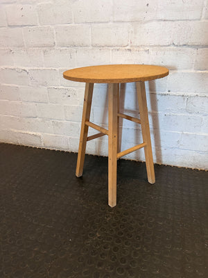 Rustic Cork Top High Side Table / Stool - 2ndhandwarehouse.com