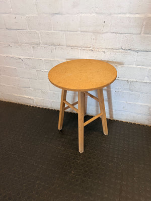 Rustic Cork Top High Side Table / Stool - 2ndhandwarehouse.com