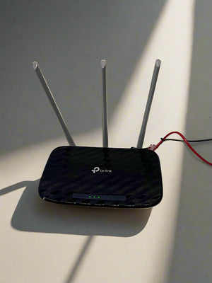 TP-Link Wireless Router - Black with 3 Antennas, Minor Scratches