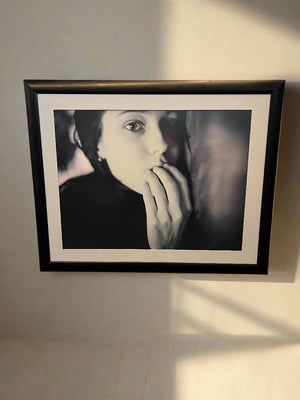 Striking Black and White Framed Portrait Photograph