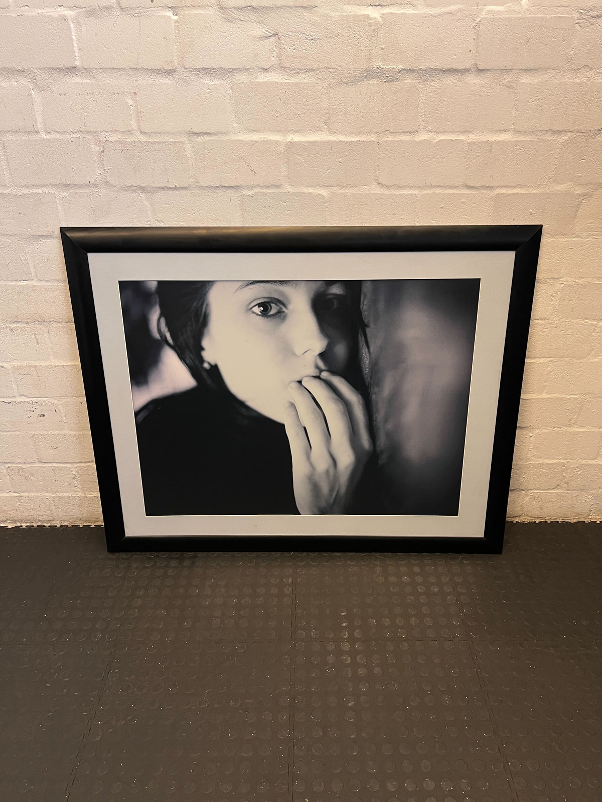 Striking Black and White Framed Portrait Photograph