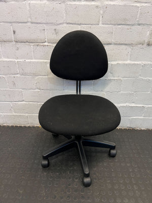 Black Office Chair - Ergonomic Design, Fabric Upholstery