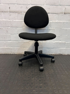 Black Office Chair - Ergonomic Design, Fabric Upholstery