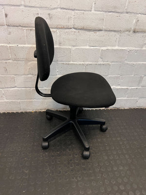 Black Office Chair - Ergonomic Design, Fabric Upholstery