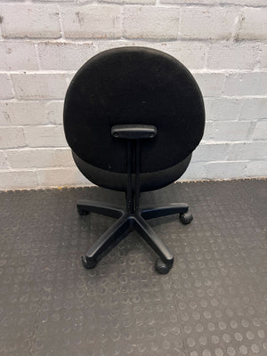 Black Office Chair - Ergonomic Design, Fabric Upholstery