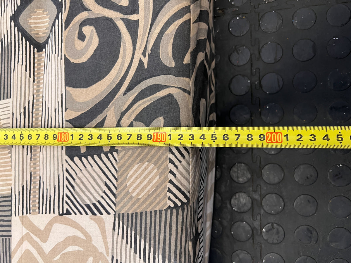 Comfortable Patchwork Single Foam Mattress - Neutral Colors, Good Condition