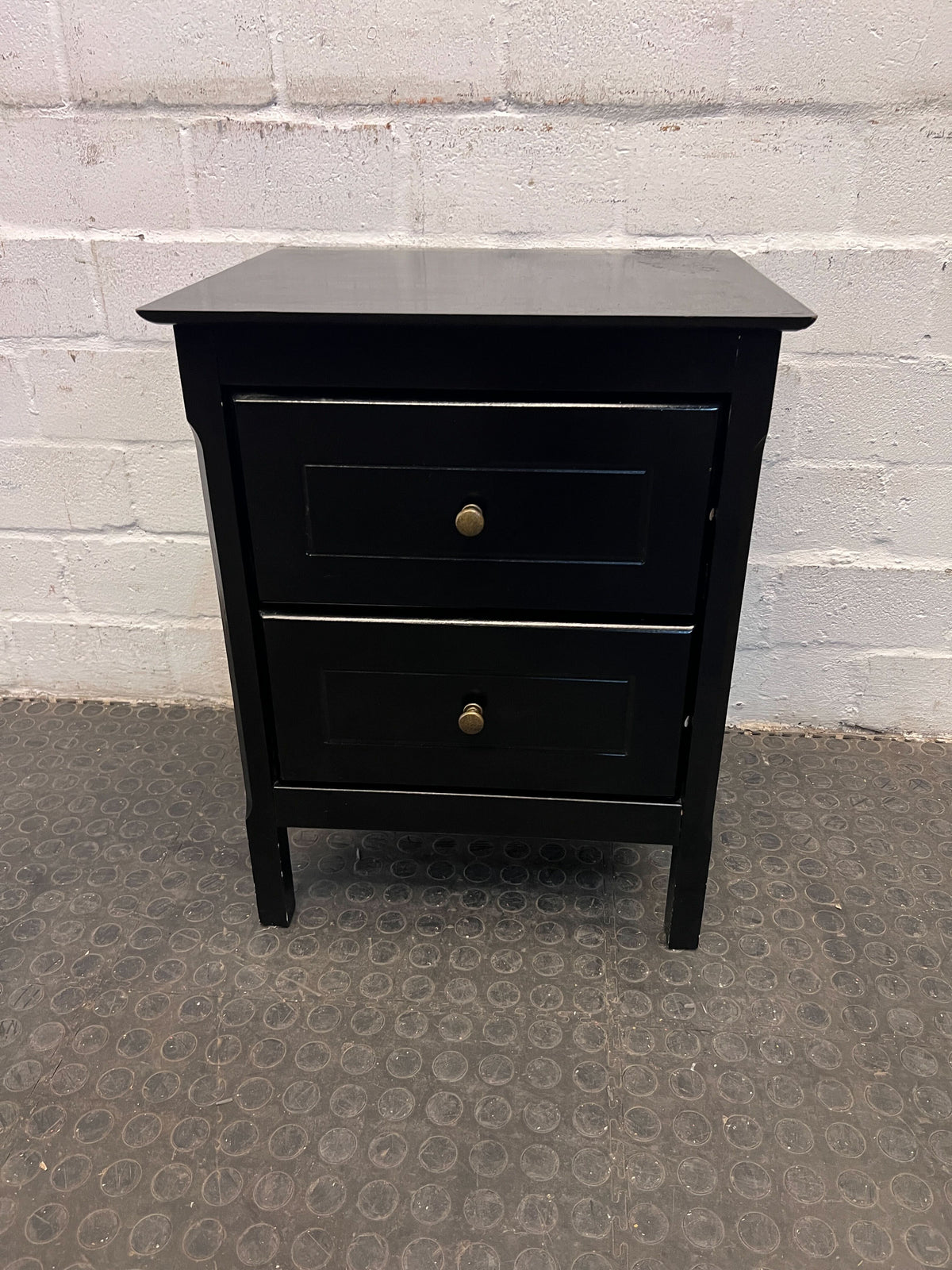 Black Side tables with 2 drawers x 2 (Germany) - 2ndhandwarehouse.com