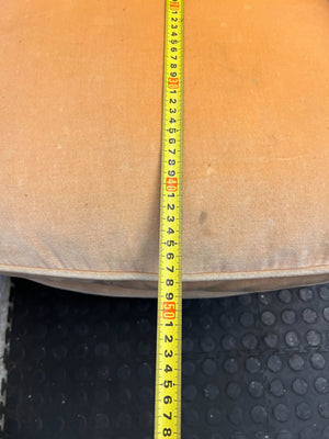 Charming Vintage Upholstered Accent Chair in Warm Orange - REDUCED