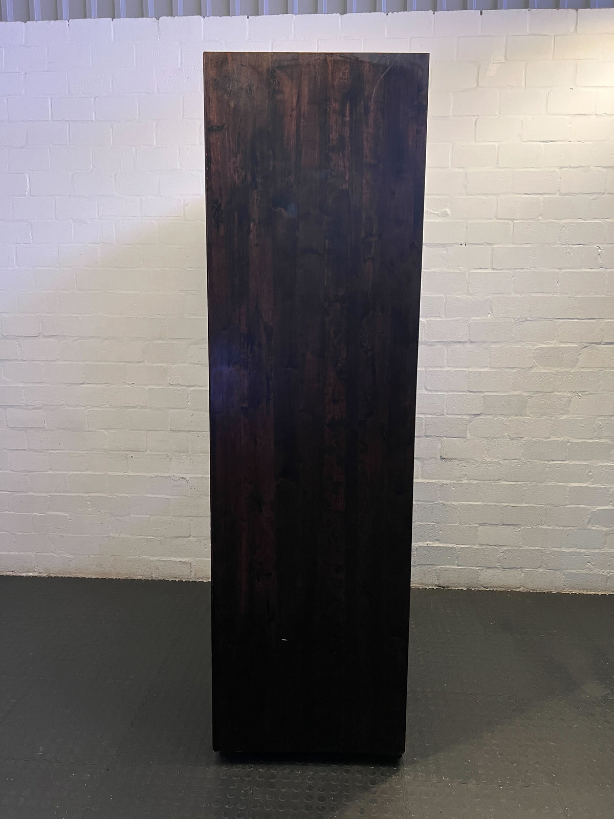Stunning Dark Brown Wooden Display Unit with Unique Storage 🪑 - REDUCED