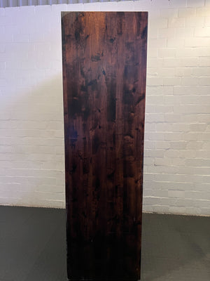 Stunning Dark Brown Wooden Display Unit with Unique Storage 🪑 - REDUCED