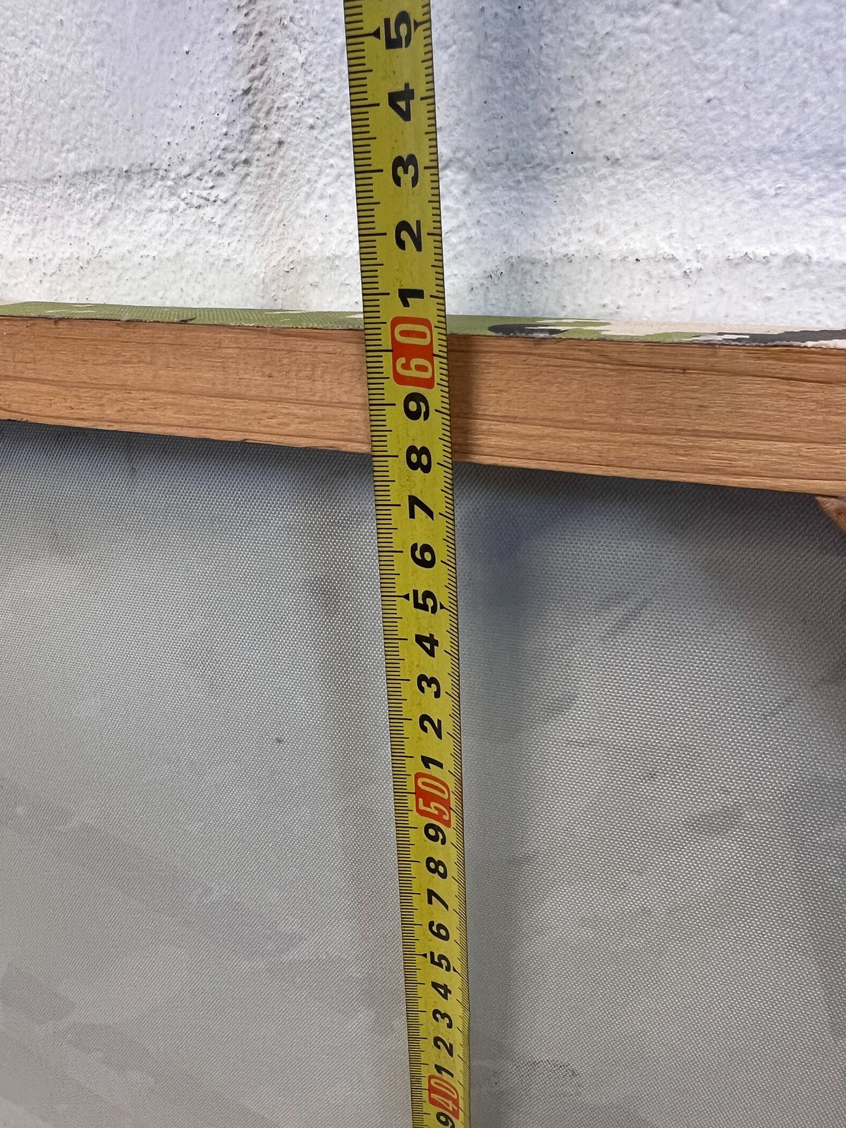 Vibrant Abstract Wall Art – Green, Black, and White Splatter Design